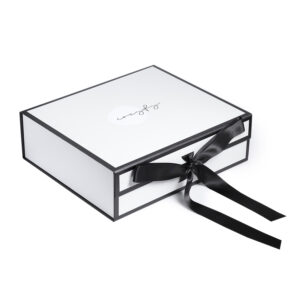 High Quality Collapsible Gift Box with Ribbon Cardboard foldable Magnetic Gift Box