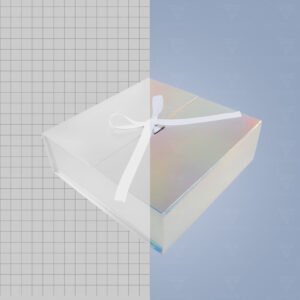 Custom Size Hard Rigid Paper Cardboard Magnetic Holographic Foldable Packaging Box