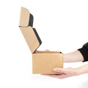 Eco-friendly Brown Kraft Paper Rectangle Corrugated Cardboard Mailer Shipping Packaging Box